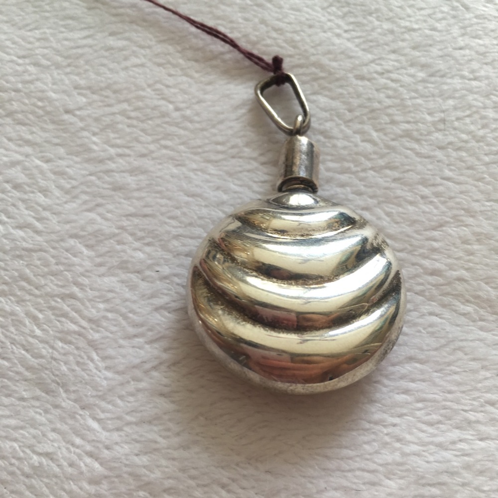 Vintage Silver Perfume Bottle Charm